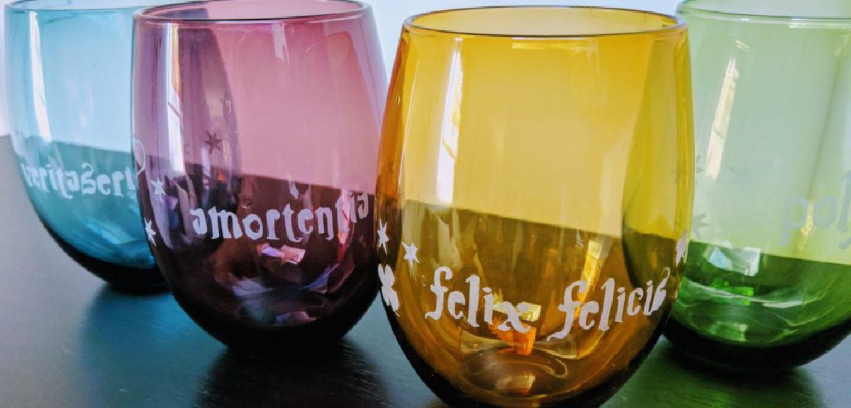 Sandblasting Pint Glasses and Stemless Wine Glasses